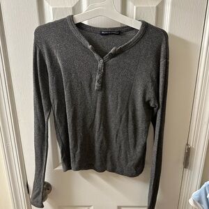 Brandy Melville Loose Long Sleeve Gray